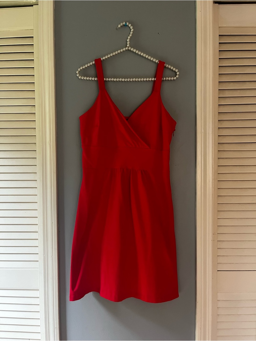 Cynthia Rowley Red Sleeveless Wrap-Front Mini Dress